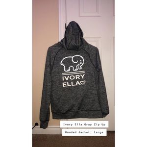 Ivory Ella zip up Jacket with Hood